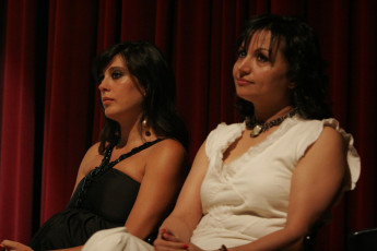 Members of the Jury on stage Nadine Labaki & Hala Khalil