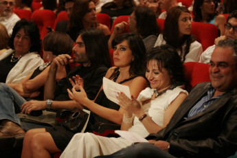 Left to right: Marly Fiani, Colette Naufal, Khaled Mouzannar, memrs of the Jury- Nadine Labaki, Hala Khalil, Babak Payami