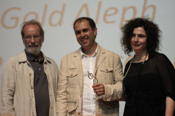 Degaulle Eid with Jury President Robert Daudelin, Jury member Arsinee Khanjian
