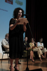 Arsinee Khanjian reading the winnerss of 3rd Best Short Film