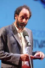 Luca Guadagnino reading out the next prize