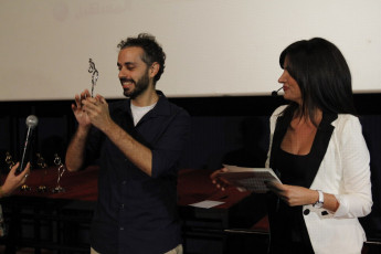 Mike Malajalian winner of a short film prize