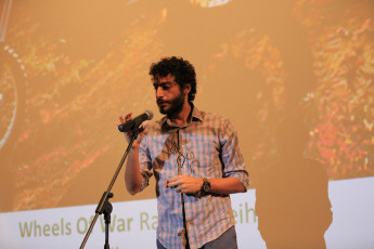 Rami Kodeih winner of Best Documentary for Wheels of War, giving a word