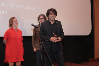 Best Short Film Winner, Karim Lakzadeh director The girl In The room