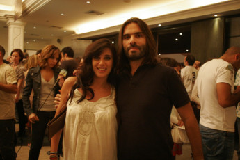 Nadine Labaki with husband Khaled Mouzannar, after the screening