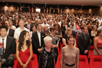 Khaled Abol Naga, Jasmine Delal, Mrs. Coppola, Lina Mroue Front row