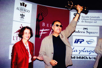 Kiarostami honoured by BIFF, given BIFF statuette